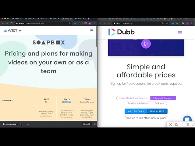 How Much Does Wistia Cost?  Breaking Down the Value of Wistia vs Dubb