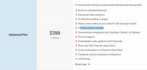 Wistia Advanced Price