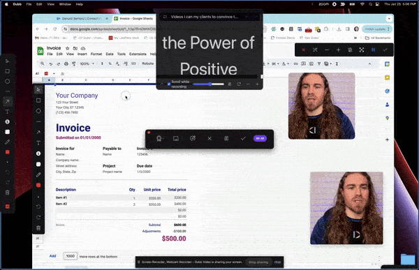 Annotation tools on the Dubb Desktop App