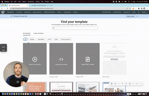 How to Send Video through Constant Contact