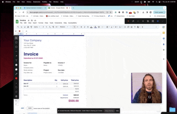 Dubb Desktop App Screen Recording