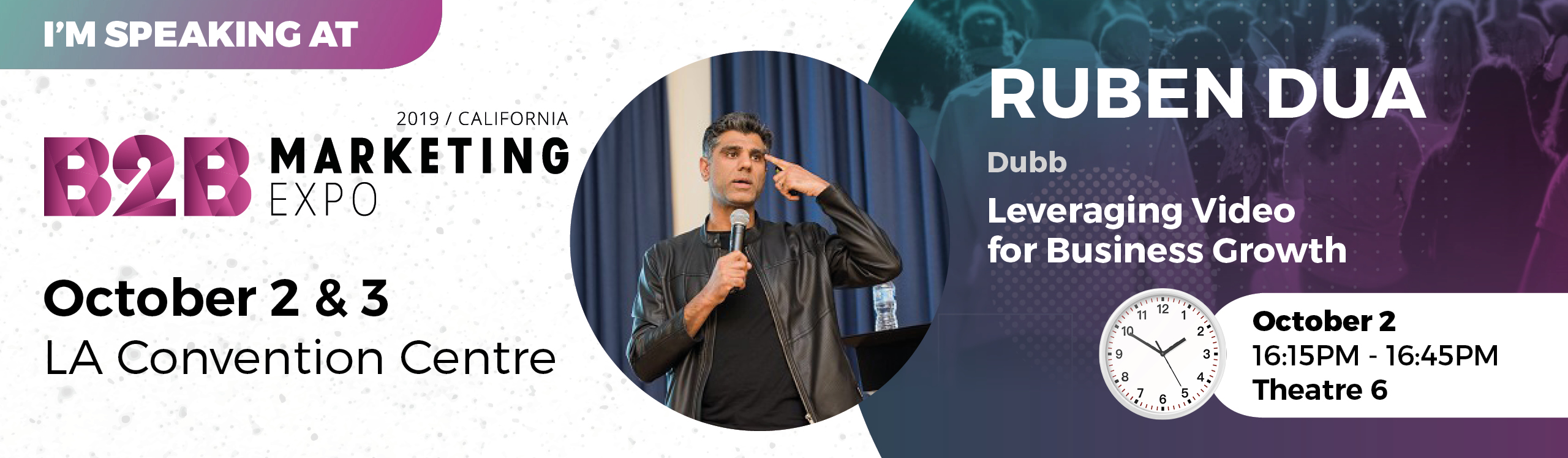 B2B Marketing Expo featuring Dubb Founder, Ruben Dua