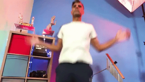 Ruben is exercising.