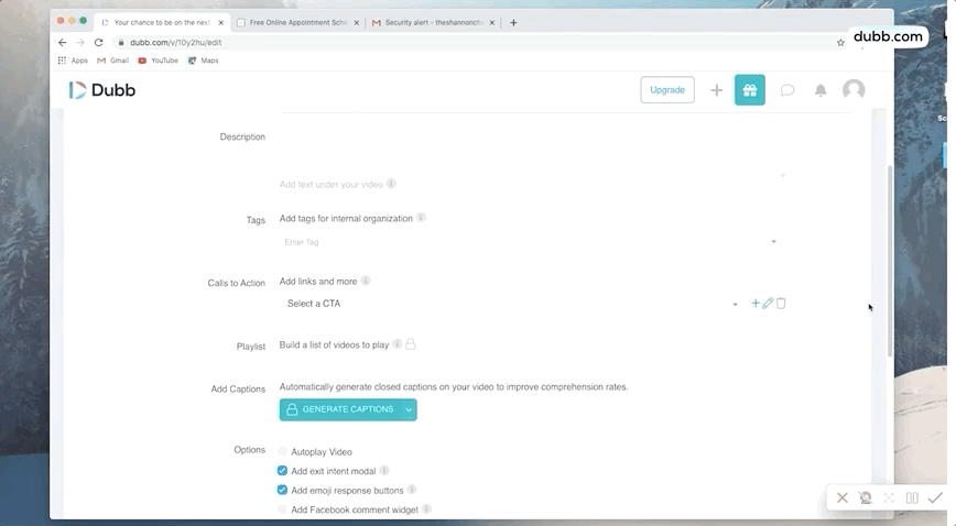 CTA for Video Booking Page