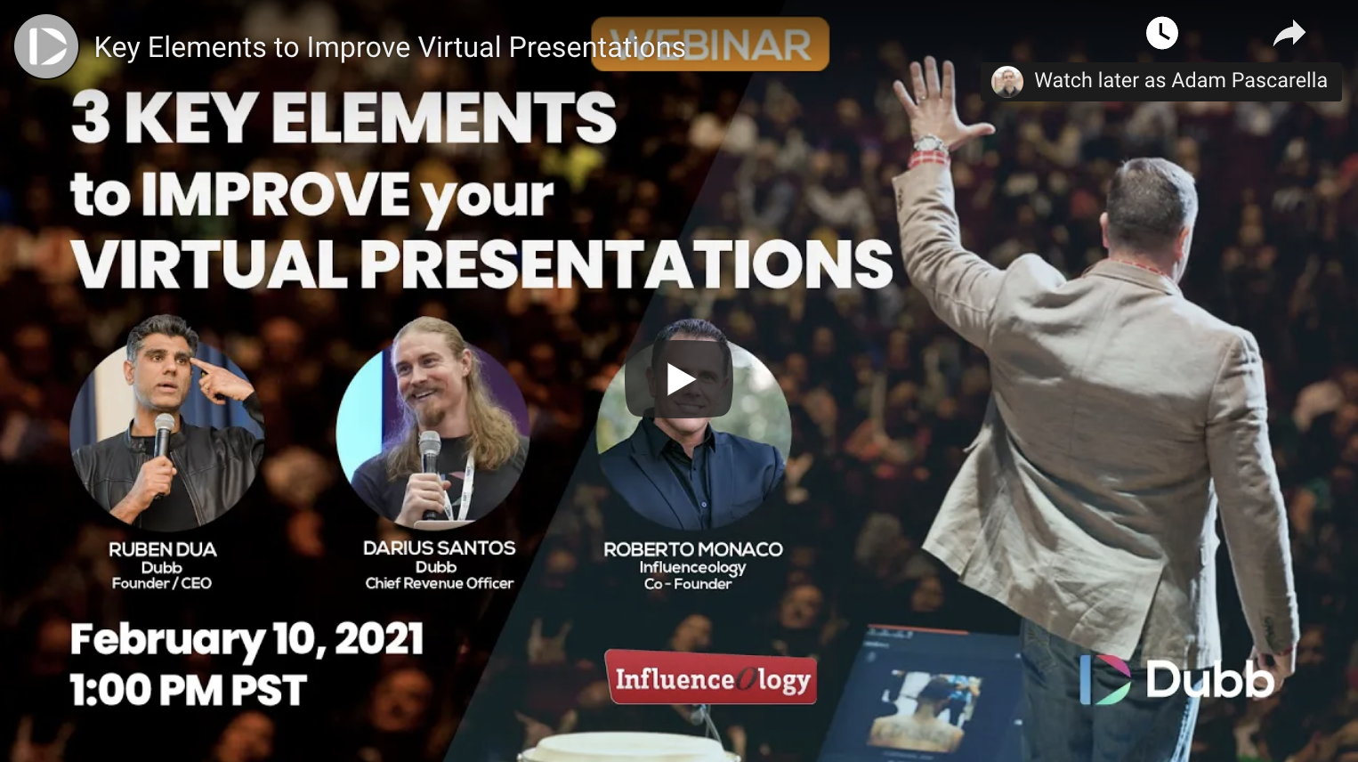 Three Key Elements to Improve Virtual Presentations