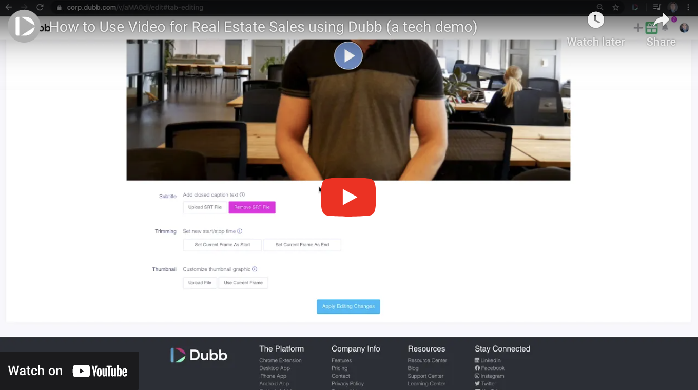How to Use Video for Real Estate Sales using Dubb