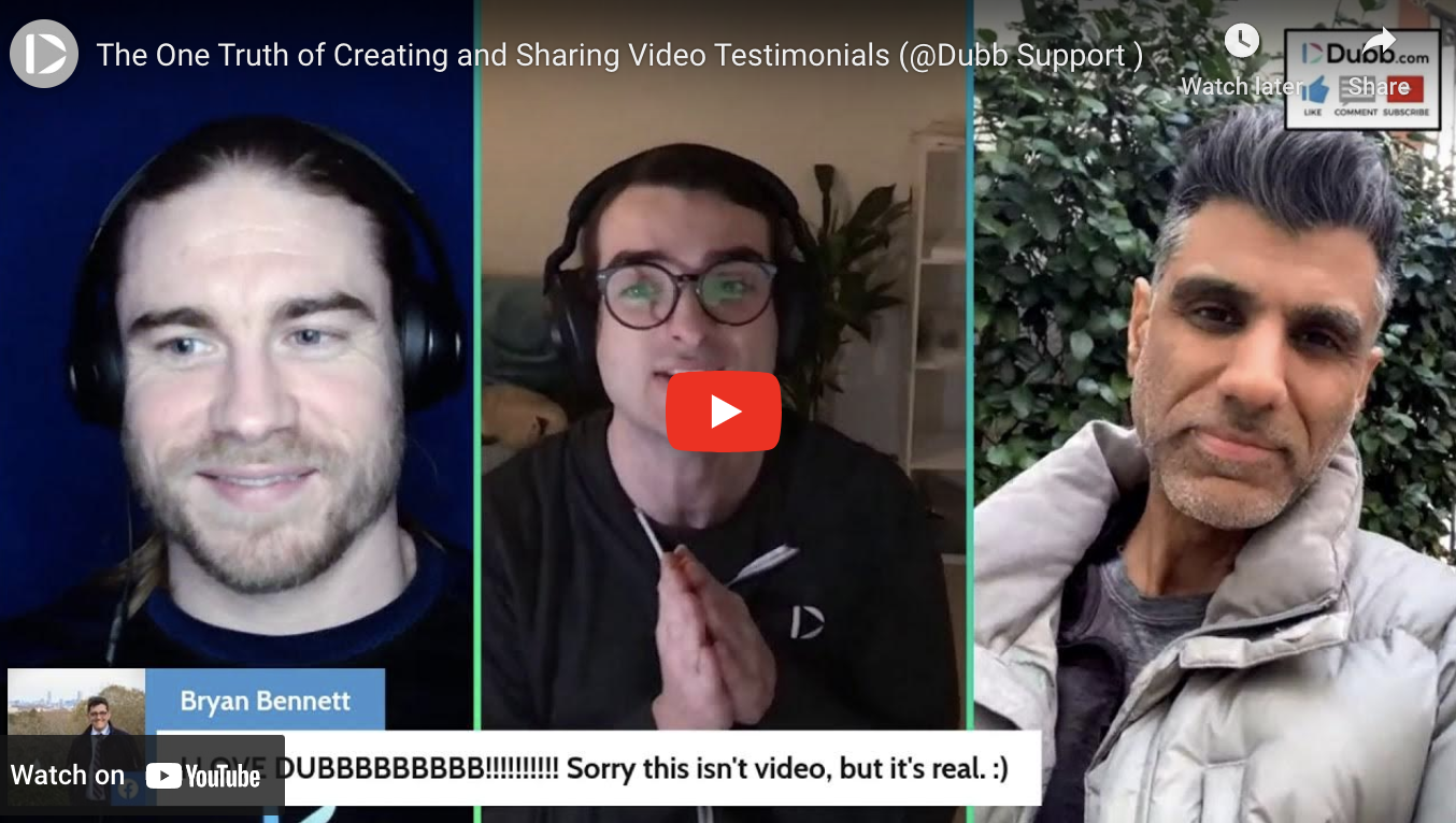 The One Truth of Creating and Sharing Video Testimonials