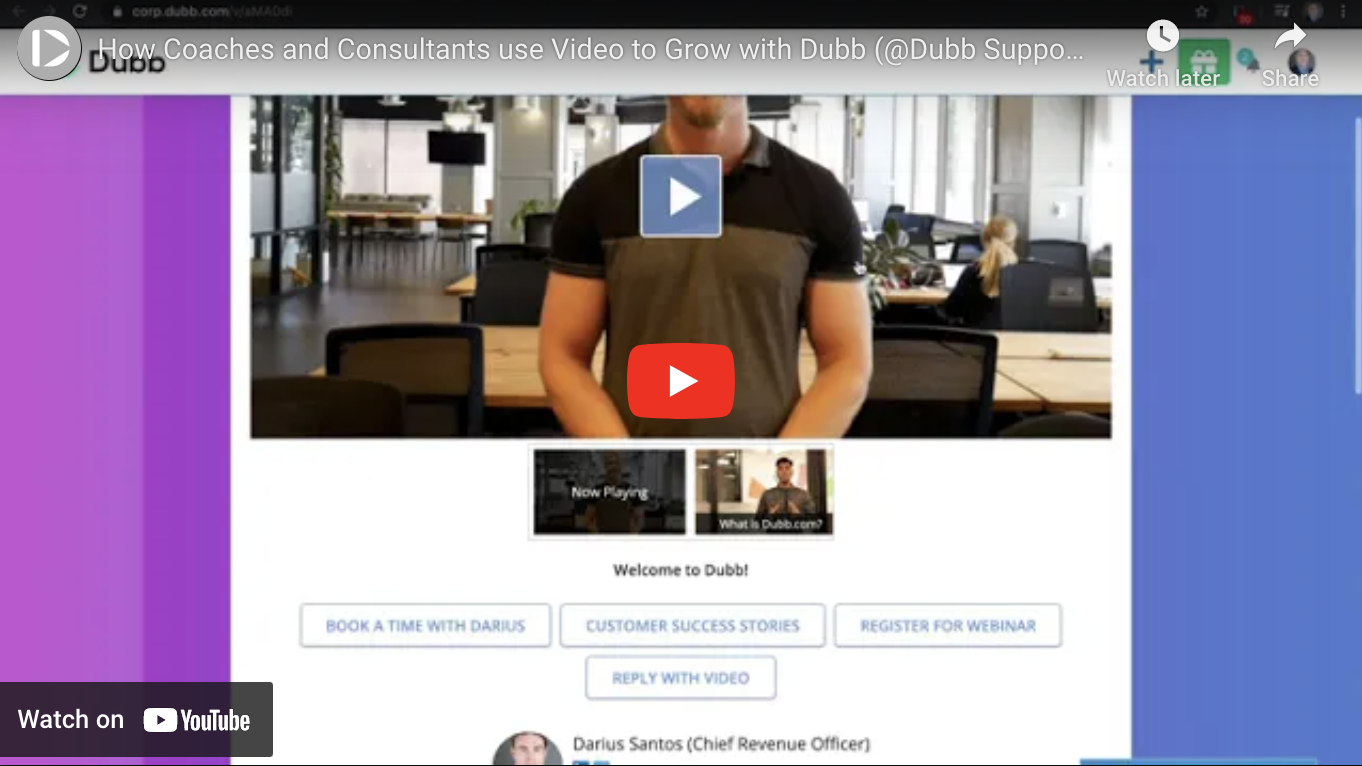 How Coaches and Consultants use Video to Grow with Dubb