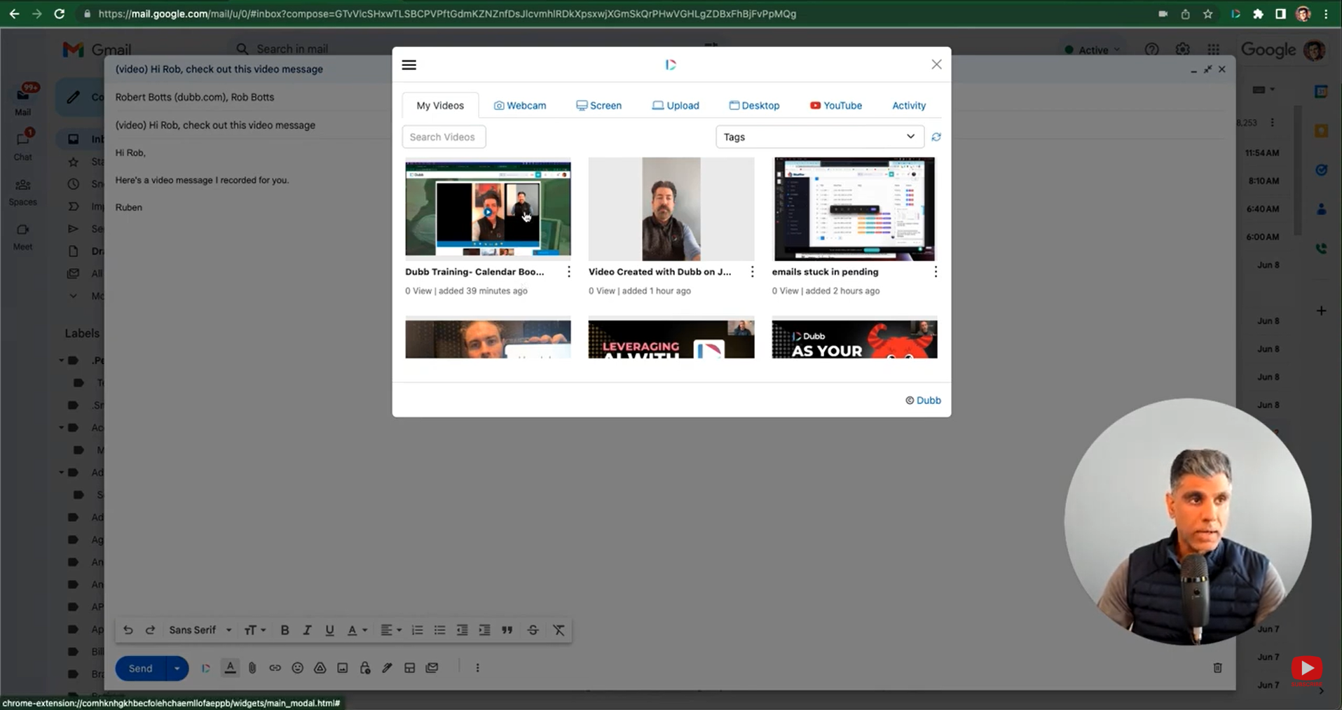 video message 