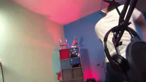 Ruben is exercising.