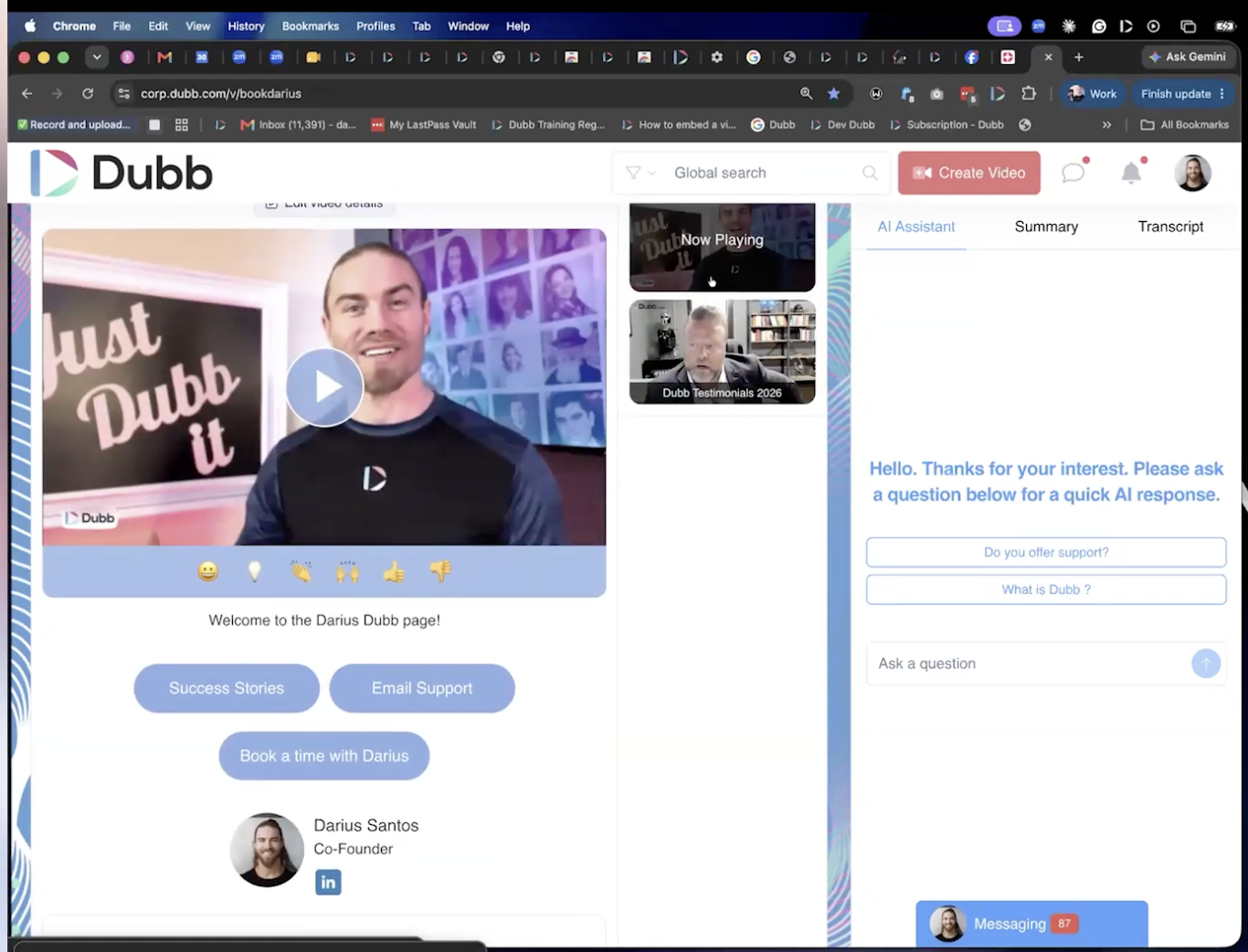 Video Landing Page Setup