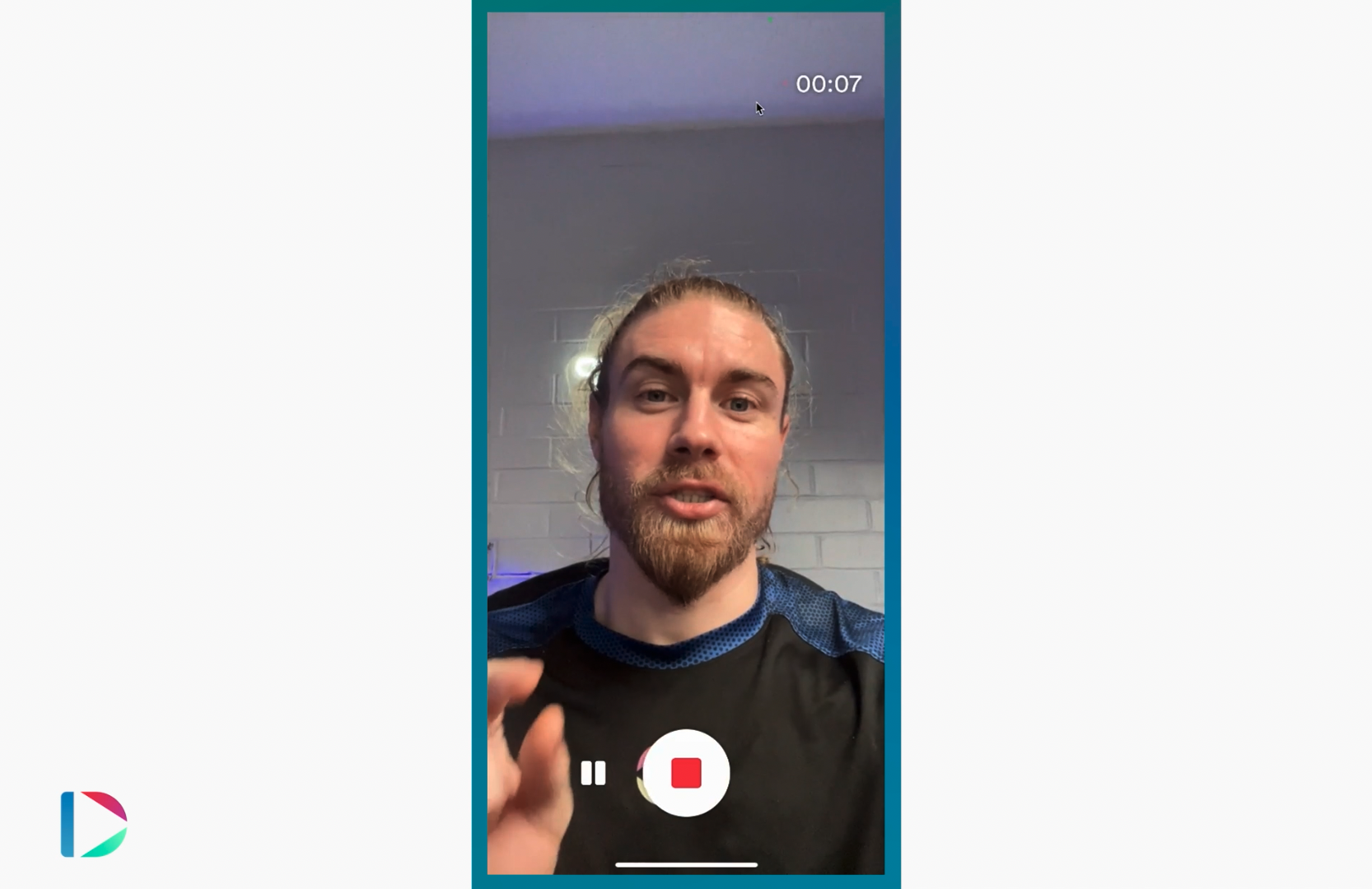 Screenshot of Darius using the Vidyard mobile app