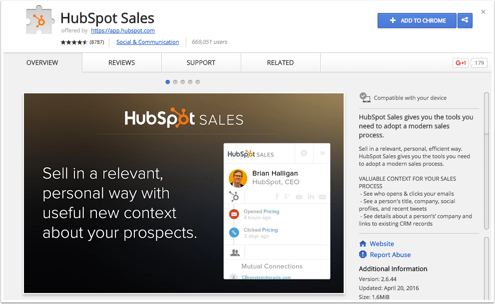 HubSpot Chrome Extension Essentials