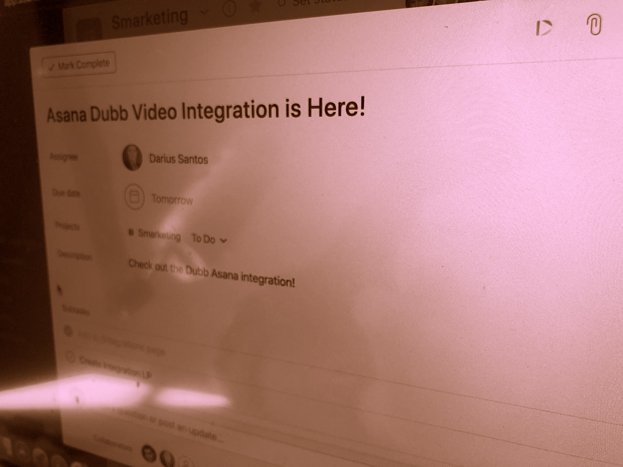 How to Share a Video in Asana with Dubb