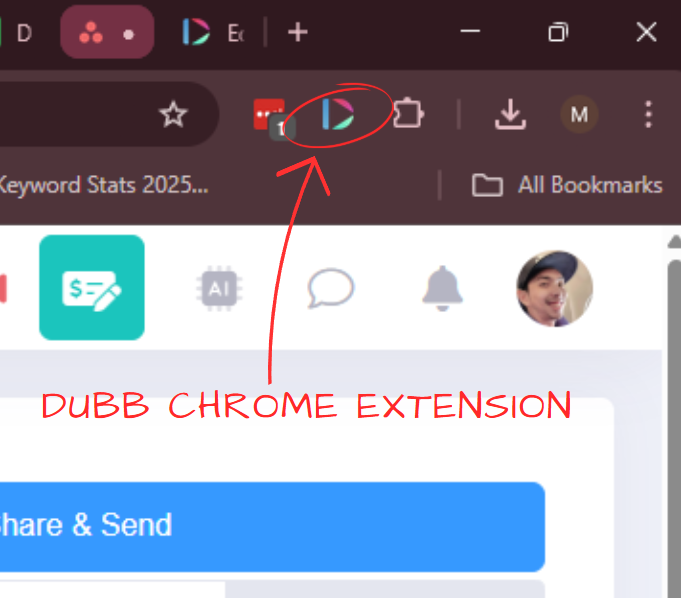 dubb chrome extension
