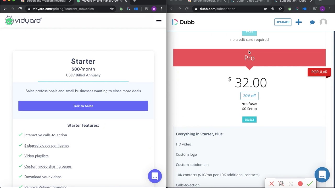 How Much Does Vidyard Cost: Breaking Down the Value of Vidyard vs. Dubb