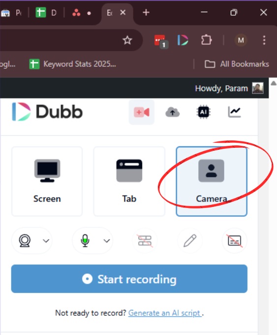 webcam recording