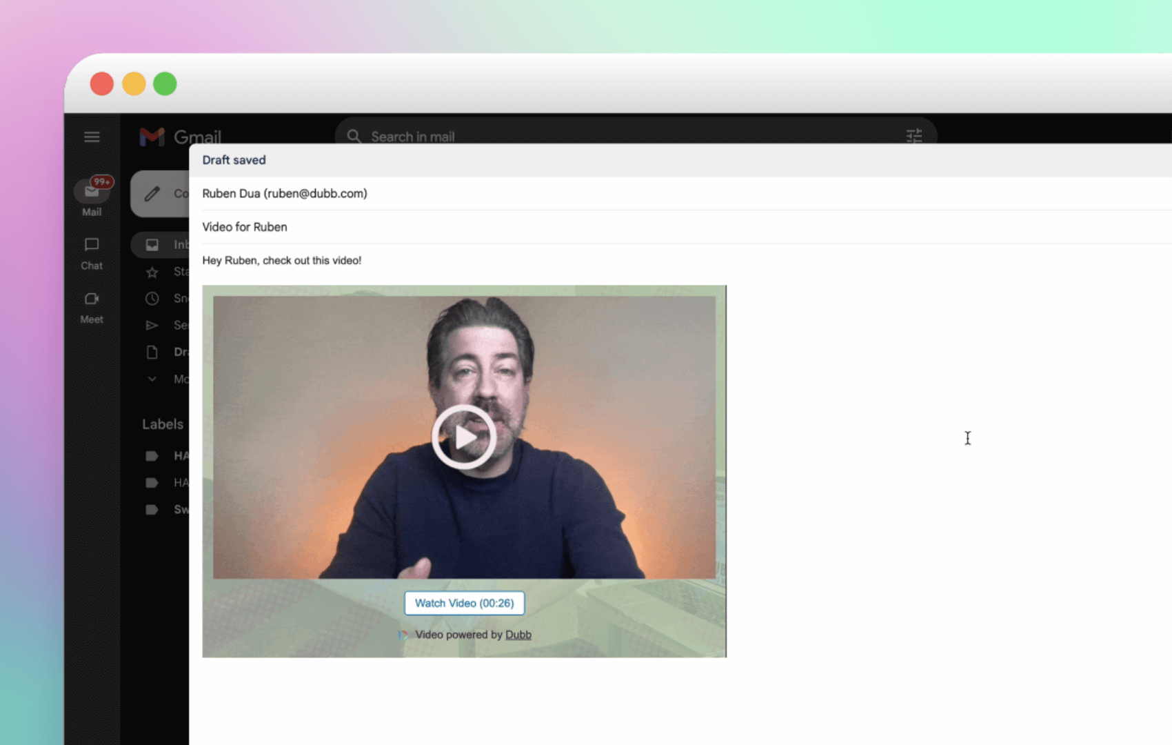 dubb video email
