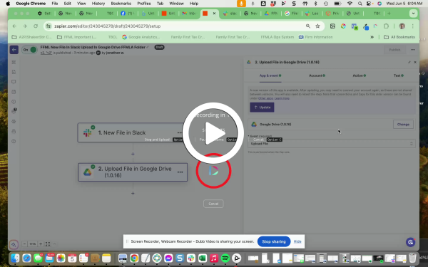 FFML New File In Slack Upload In Google Drive FFMLA Folder | Zapier - Click Display Images to view thumbnail